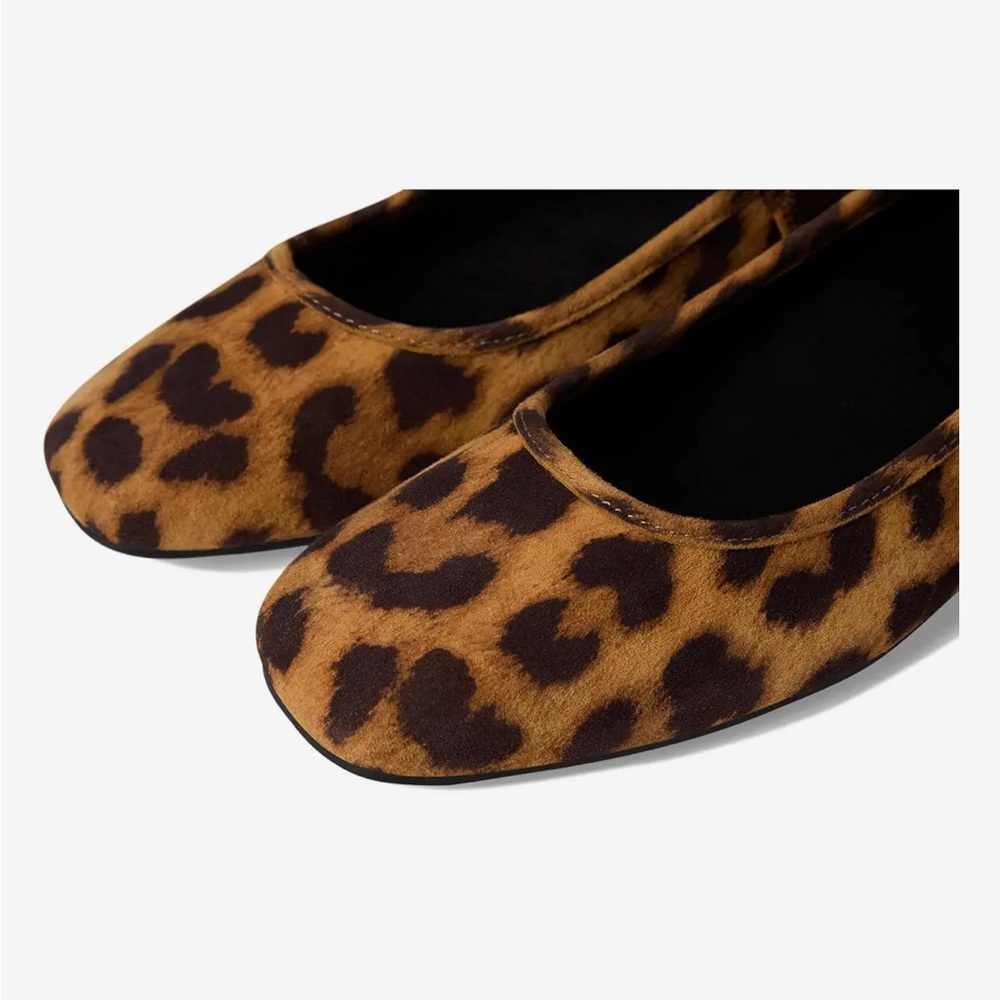 Vionic Women's Leopard Print Orinda Skimmers Square Toe Flat NWOT - Picture 2 of 9